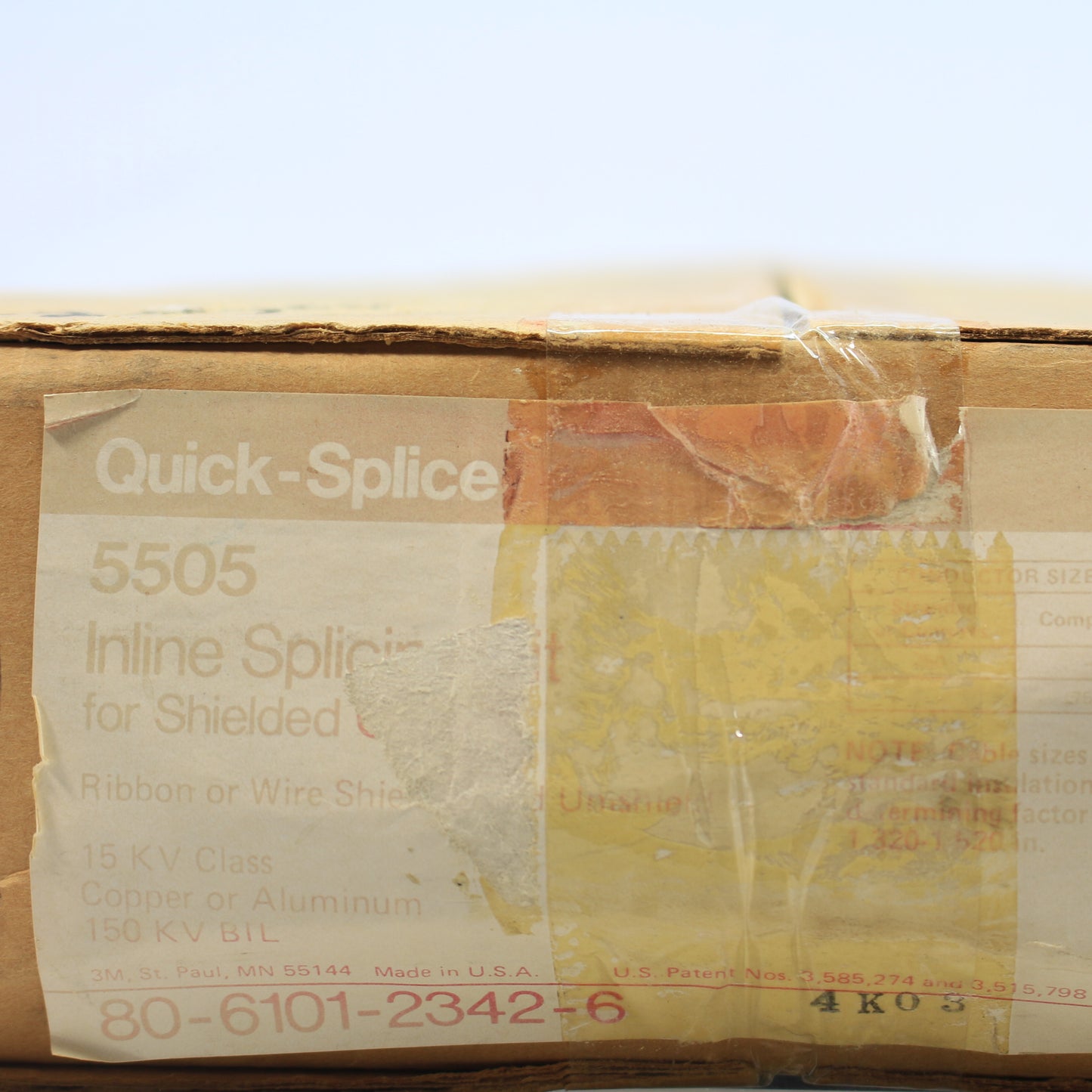 3M QS-II 5505 Molded Rubber InLine Splice Kit 1.32-1.52" Wire Cable