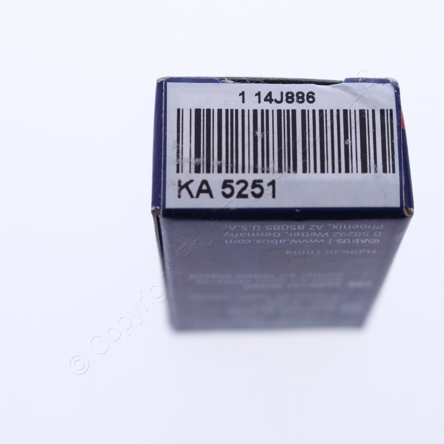 ABUS KA 5251 Keyed Alike Security Padlock 55/25mm Brass w/ 2 Keys 1" Wide