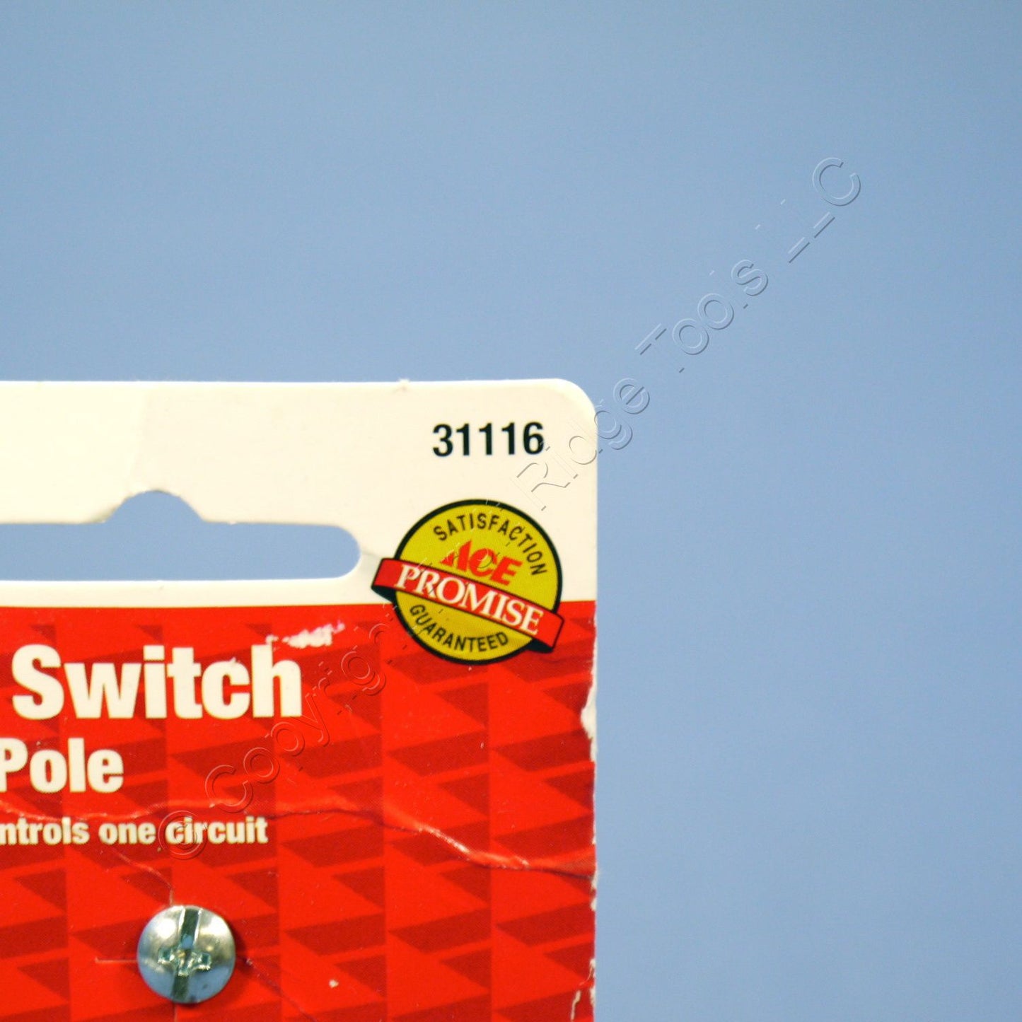 Ace 31116 Brown Residential Single Pole Toggle Wall Light Switch 15A 120V