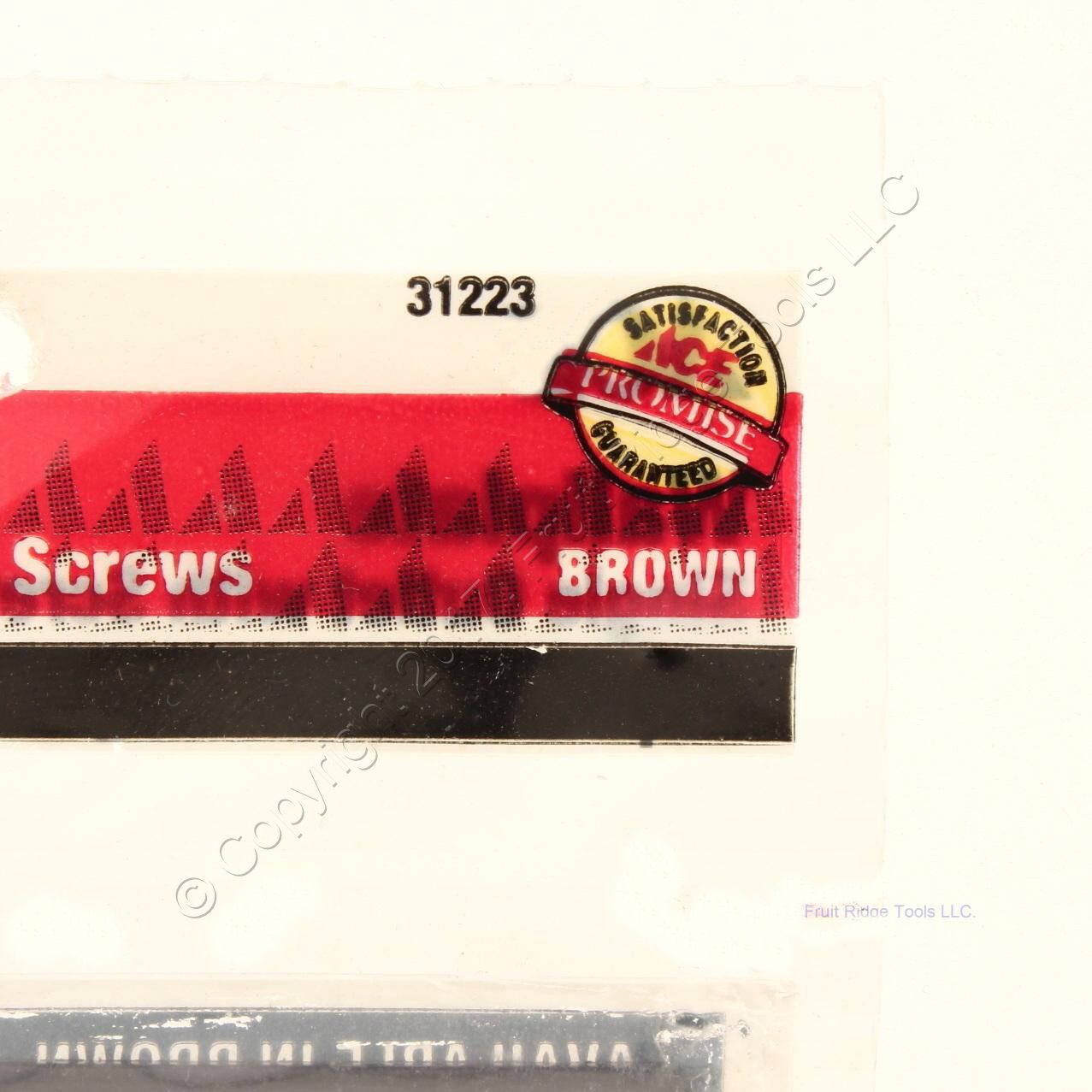 Ace Brown 1-Gang Standard Thermoset 1.406" Single Outlet Cover Wallplate 31223