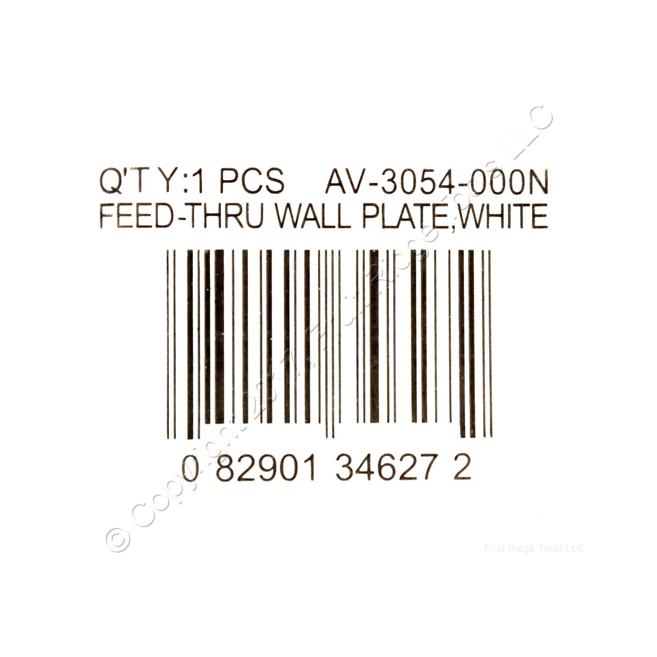 ACE 34627 White 1-Gang Phone .406" Plastic Standard Wallplate Cover Box Mount