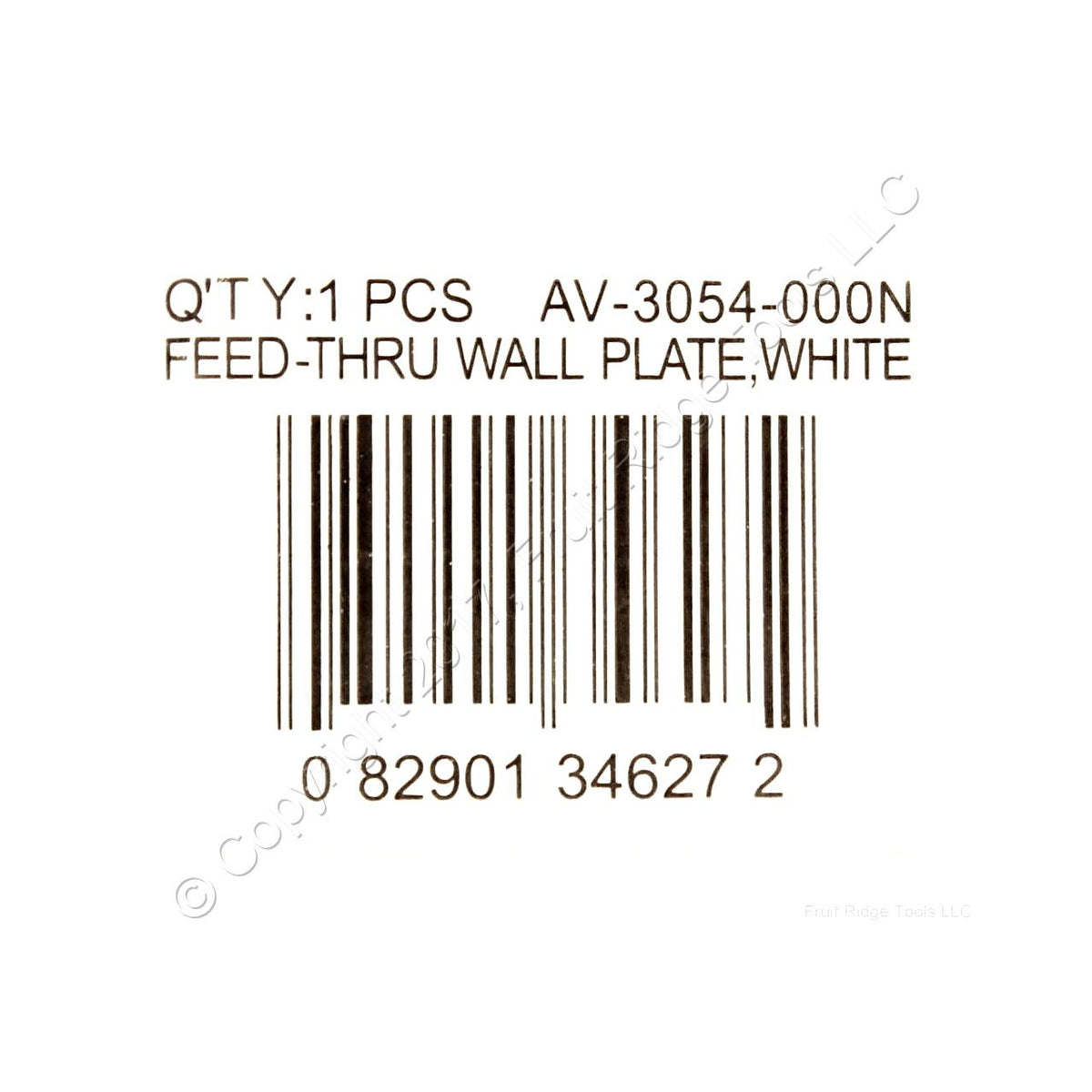ACE 34627 White 1-Gang Phone .406" Plastic Standard Wallplate Cover Box Mount