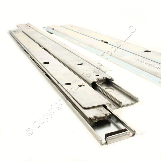 Pair Accuride Zinc Finish 26" Left And Right Full Extension Heavy Duty Slide
