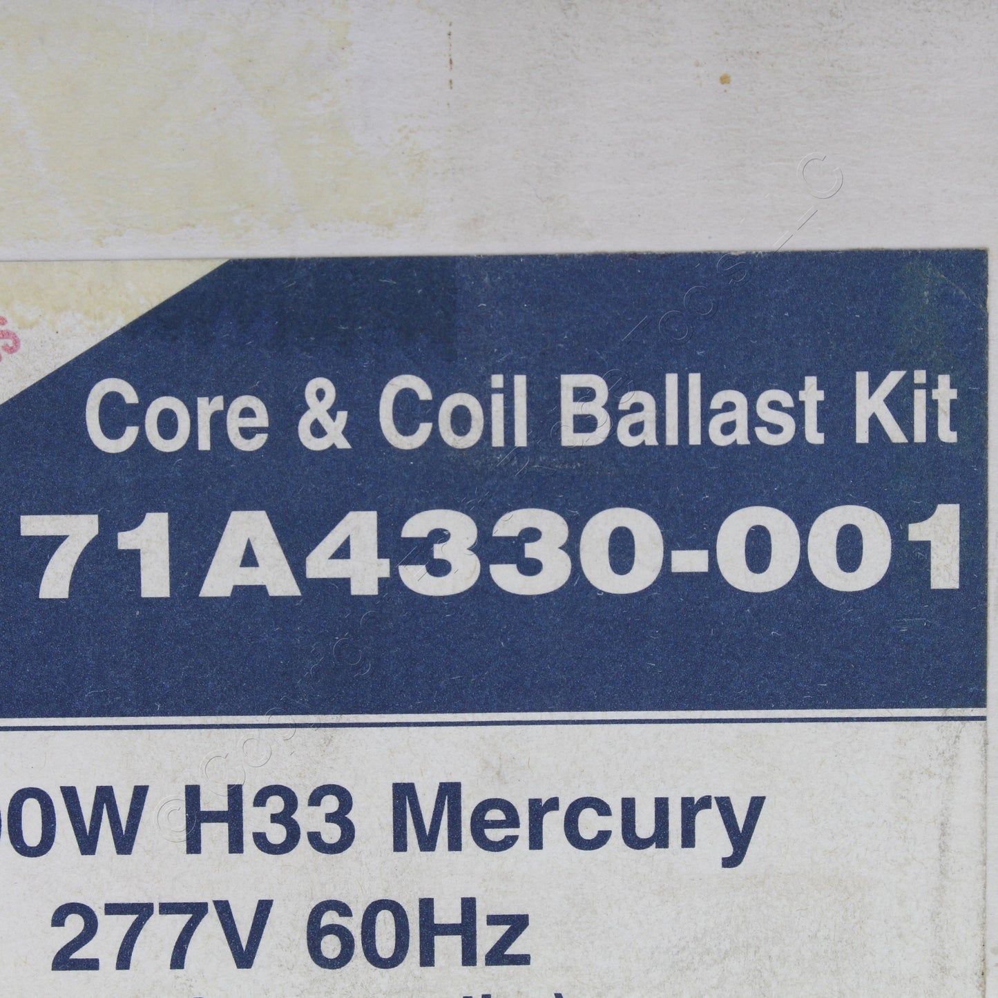 Advance 880W 277V Core and Coil Indoor Enclosed Discharge Ballasts 71A4330-001