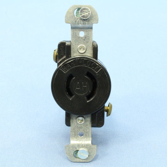 Non-Nema Locking Receptacle Single Outlet Twist Turn 20A 250V Arrow Hart 7210B