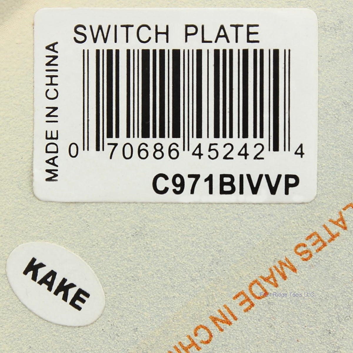 Amerelle C971BIVVP Ivory Blank 1-Gang Metal Cover Wallplate No Mounting Screws