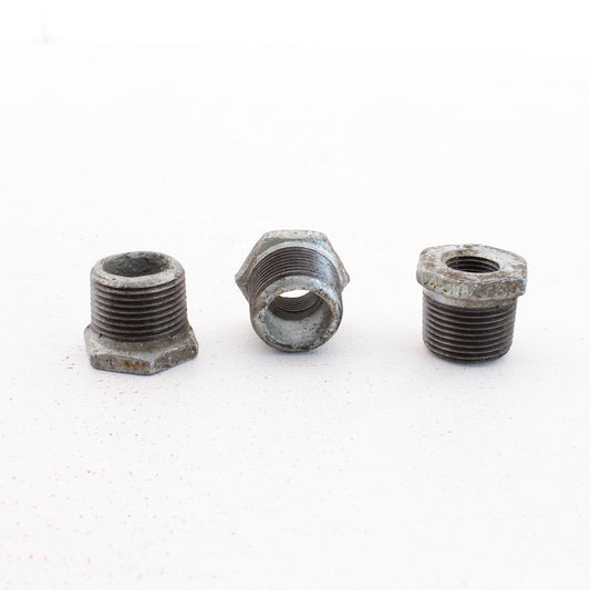 American XG-H09 3/4" MNPT x 1/4" FNPT Steel Pipe Fitting Galvanized Hex Bushing