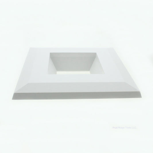 American Lighting White Aluminum Snap On 5.25" x 1" Square Trim Q4-WH Boxed