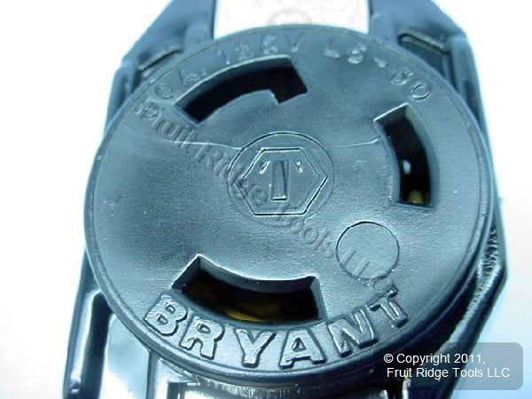 Hubbell Bryant L5-30 Locking Receptacle L5-30R Turn Lock Outlet 30A 125V 70530FR