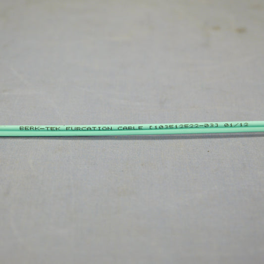 3306-ft Berk-Tek 2.0mm Aqua Duplex Fiber Furcation Tubing Cable for up to 900μm
