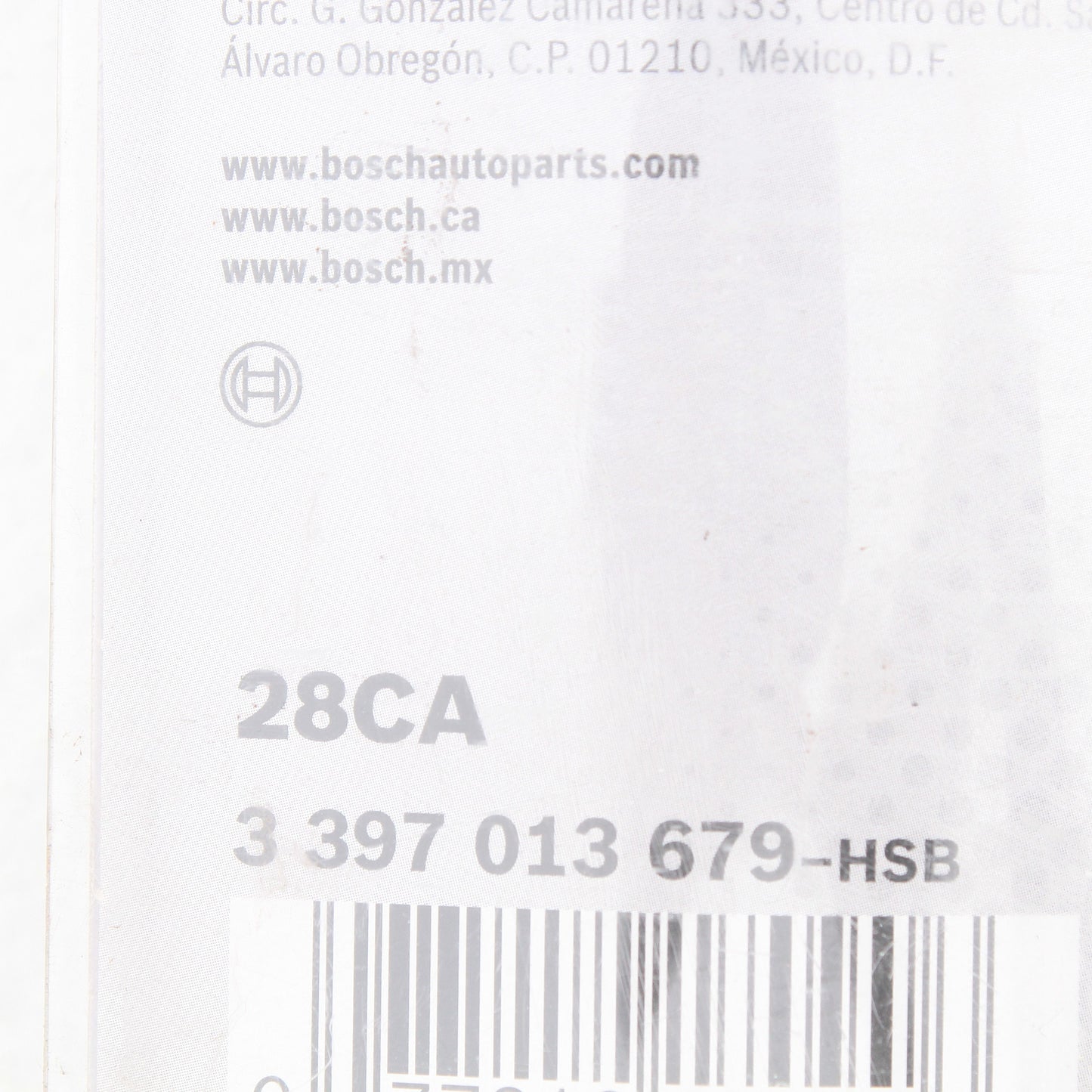 Bosch Automotive 28" Premium Beam Wiper Blade 28CA Clear Advantage All Weather