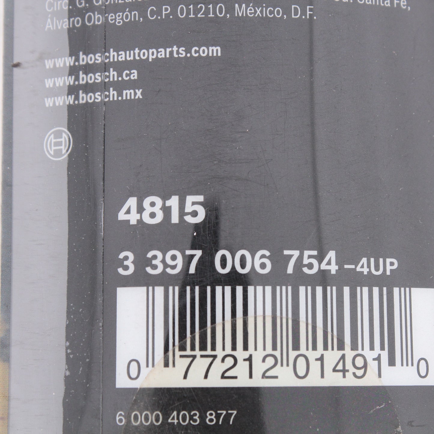 Bosch 15" Evolution Beam Windshield Wiper Blade 4815 Pin & J-Hook Arm Only