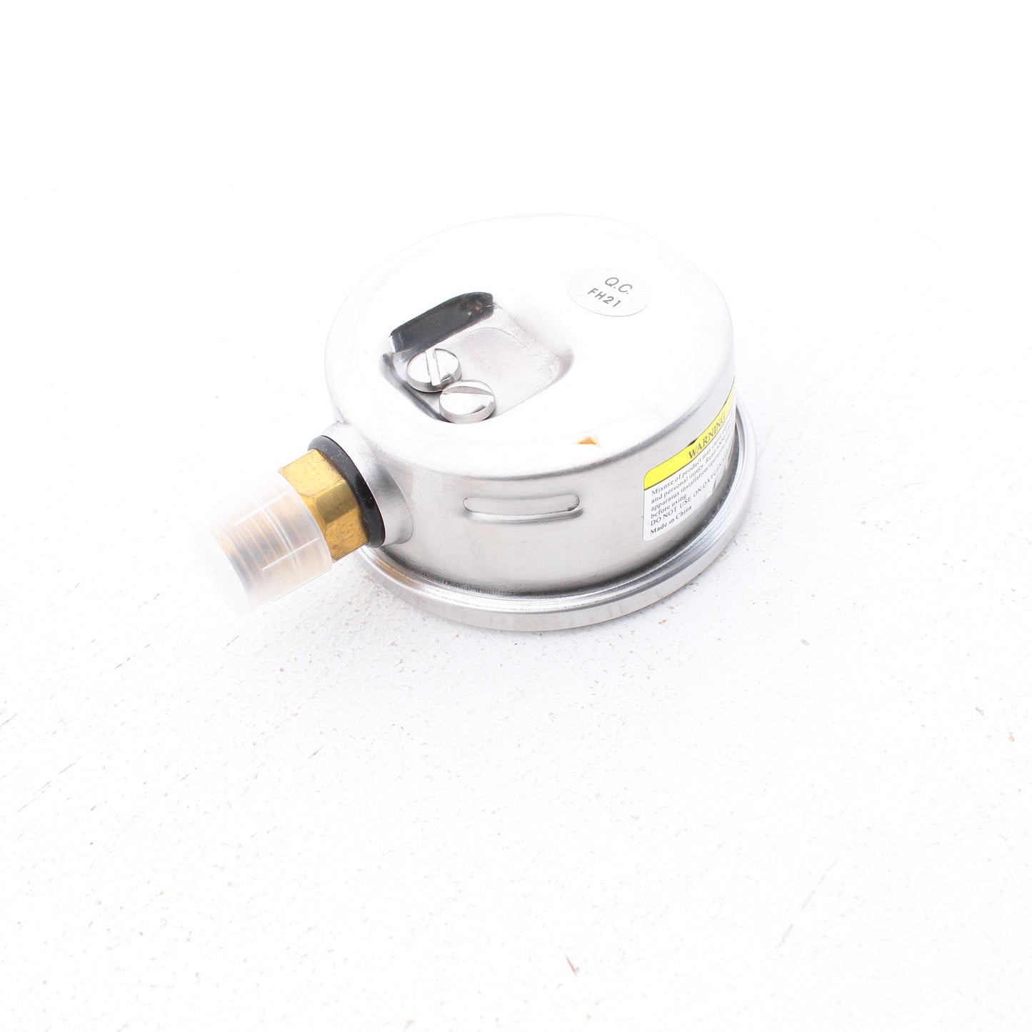 Pressure Gauge- Chrome Case, 1/4" Lower Liquid Filled, 0-100 PSI