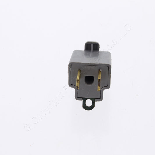 10 Bryant/Hubbell Plug-In 3-Prong Grounding Adapters 15A 125V 5272