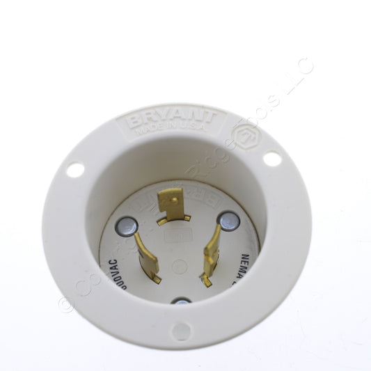 Bryant L9-20 Locking Flanged Inlet L9-20P Motor Base Plug 20A 600V 70920MB