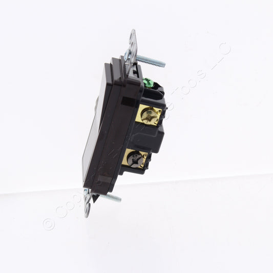 Hubbell Bryant 9803 Brown Industrial Decorator Rocker Switch 15A 3-Way 120/277V