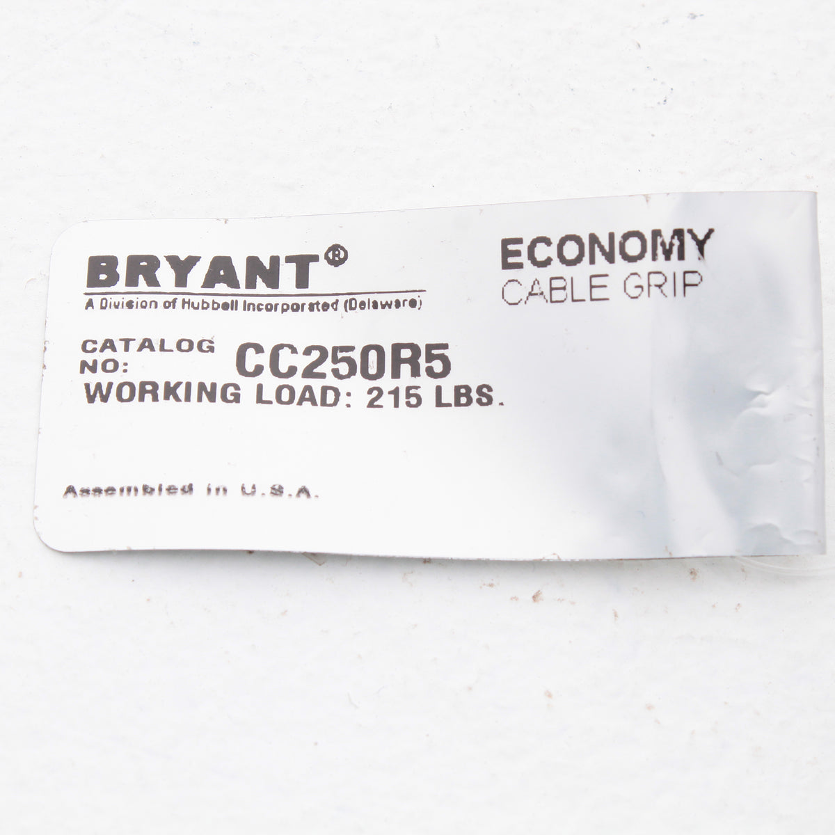 Bryant/Hubbell 5" Conduit Riser Grip Closed Mesh 2.50-2.99" Cable Cord CC250R5