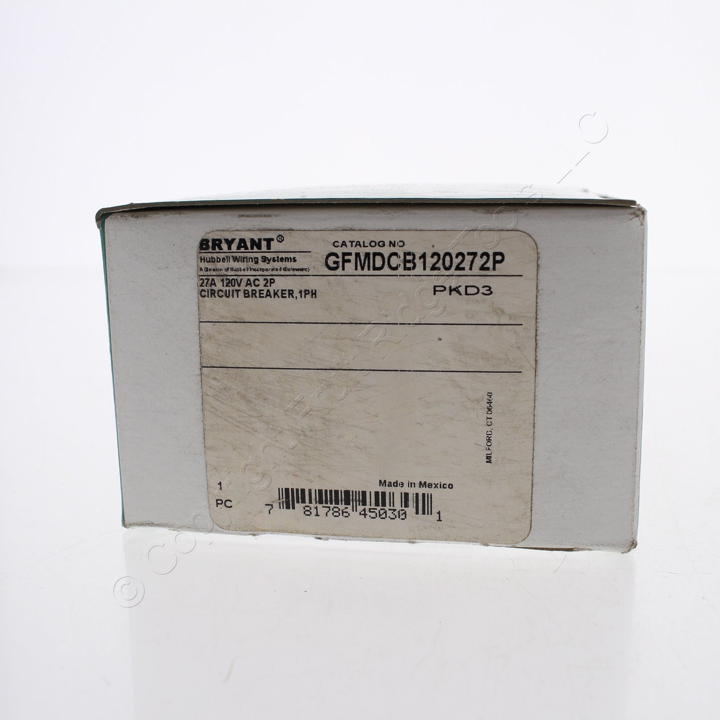 Bryant GFMDCB120272P Circuit Breaker for GFCI Sensing Module 27A 120V 2-Pole 1PH