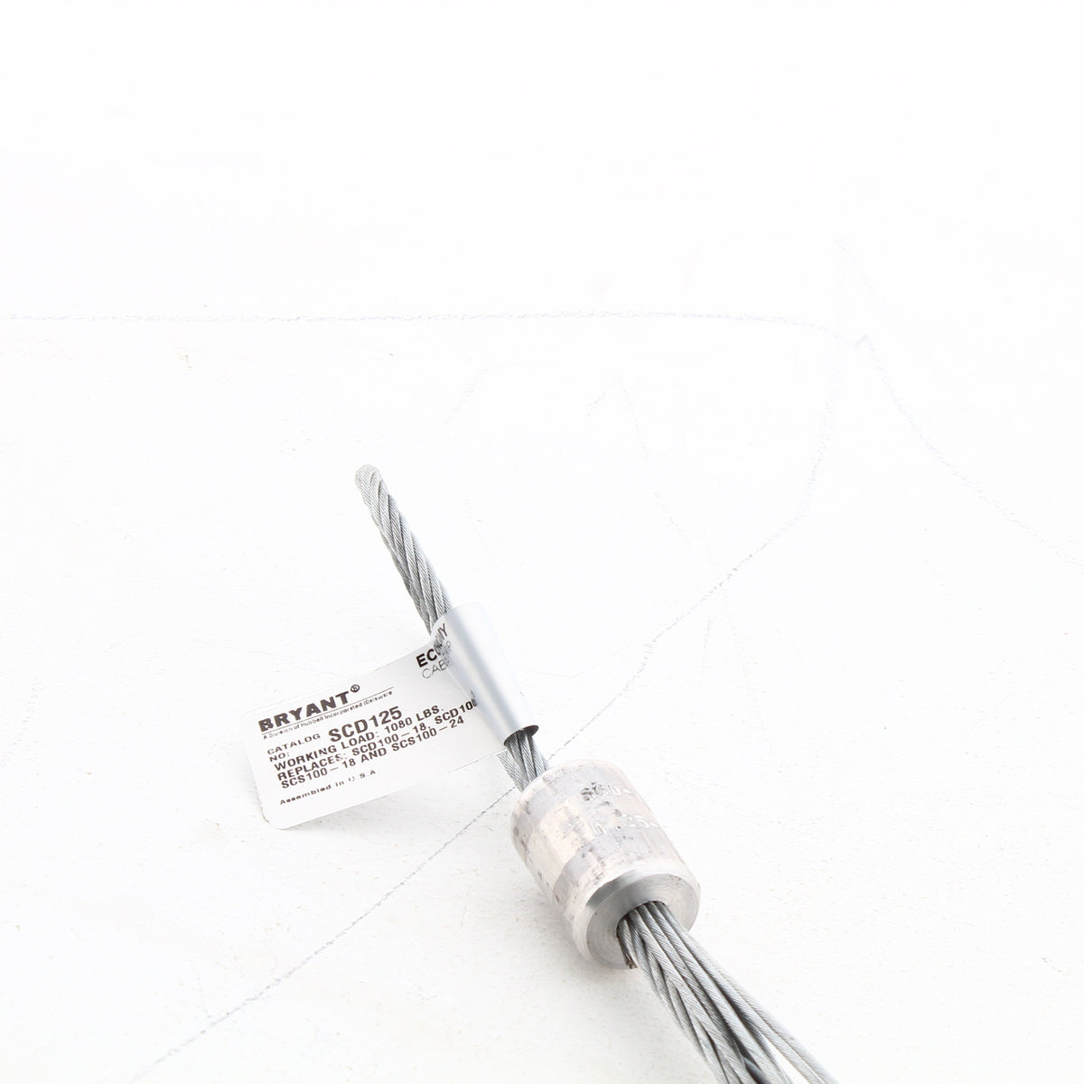 Bryant Slack Pulling Cable Grip Closed Mesh 1.25"-1.49" Single Eye Offset SCD125