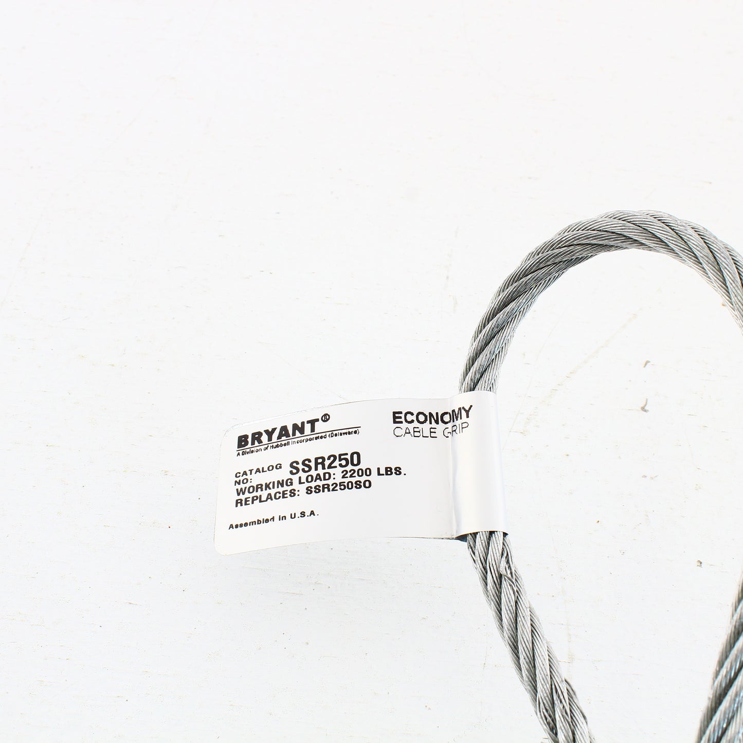 Bryant Cable Pulling Grip 2.50-2.99" Split Mesh Rod Closing Offset Eye SSR250
