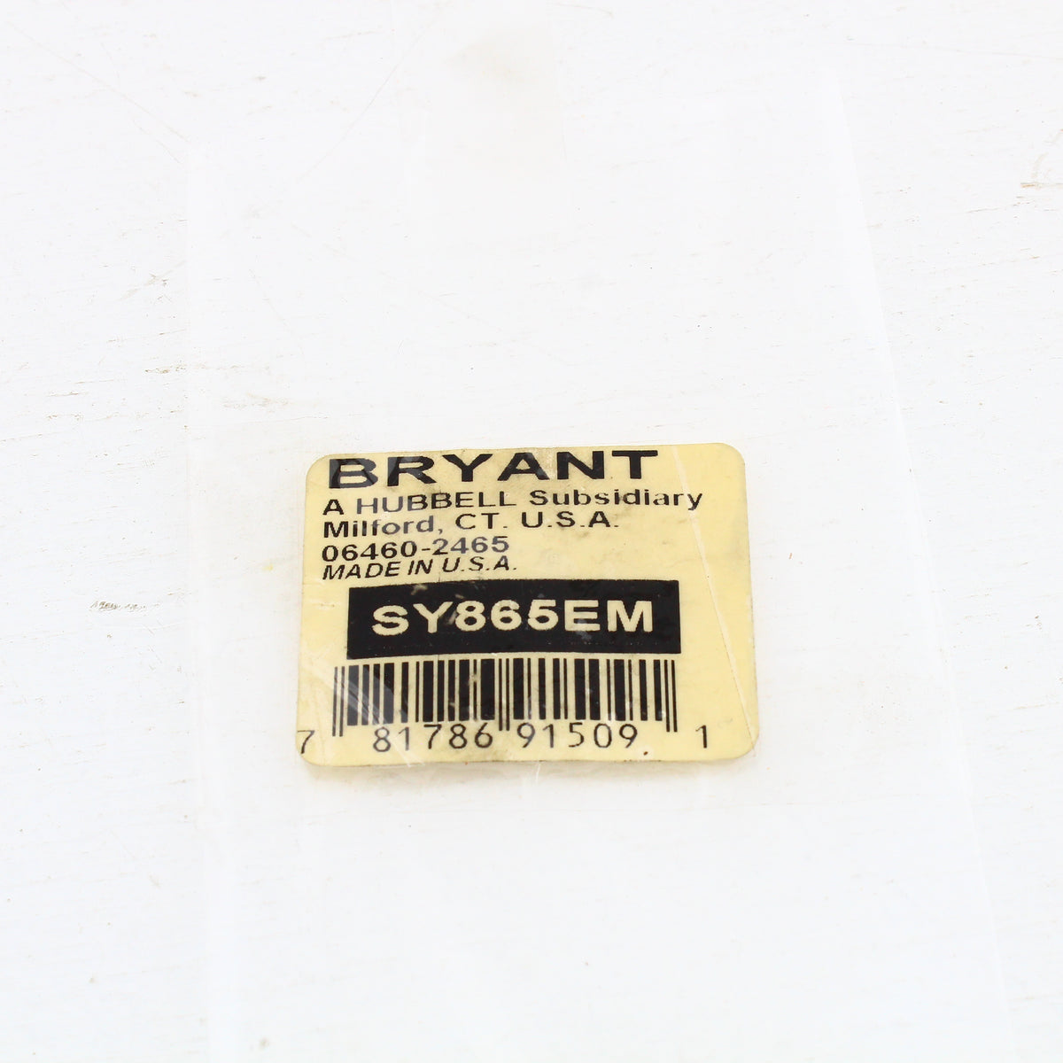 Bryant SY865EM Red 1-Gang 4.125" Toggle Switch Steel Emergency Mini Wallplate