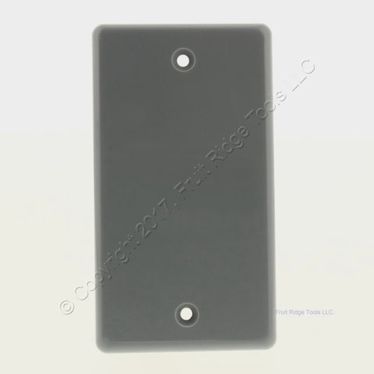 Thomas & Betts HB1BL Gray Non-Metallic Polycarbonate Blank Outlet Box Cover