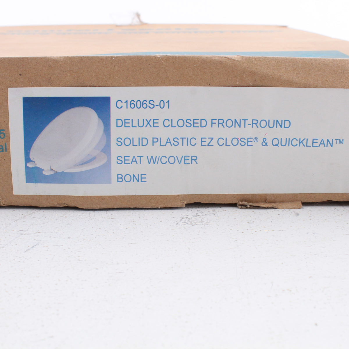 Comfort Seats C1606S01 Premium Ez Close Plastic Round Closed Front with Cover
