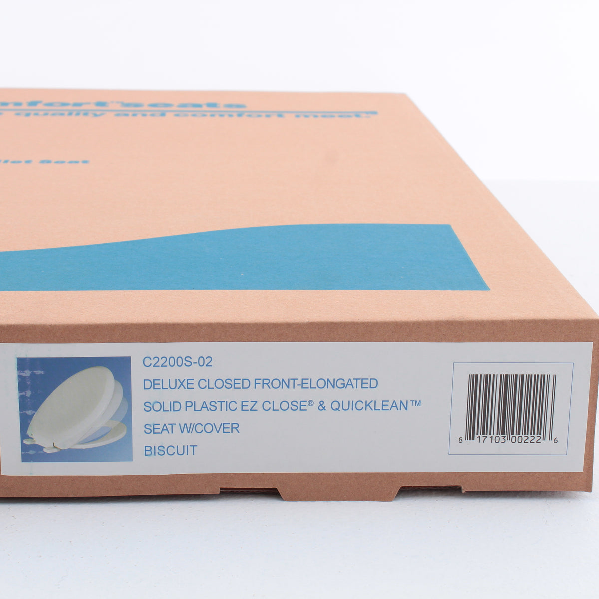 Comfort Seats Biscuit C2200S02 Premium EZ-Close Elongated Closed Front w/ Cover