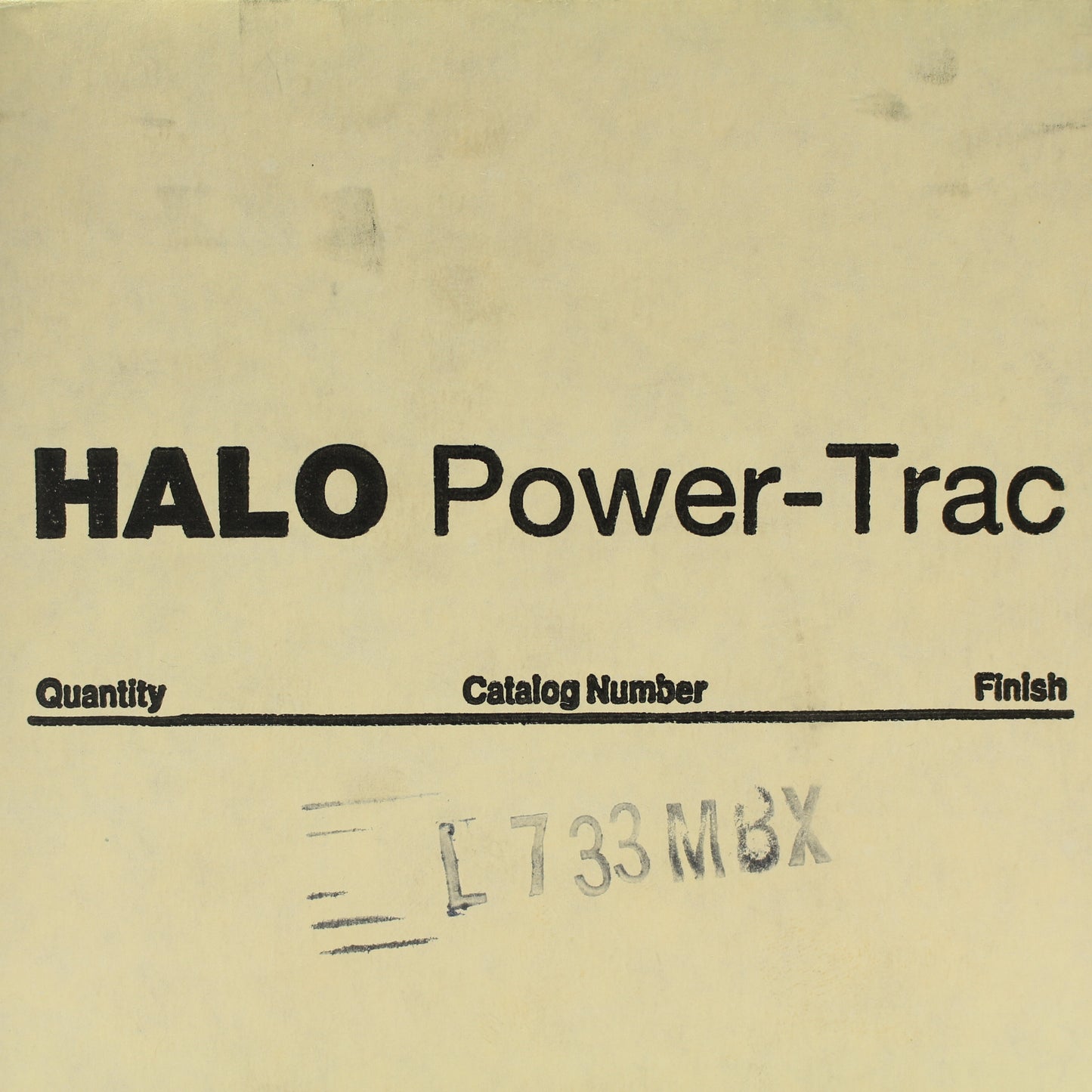 Halo Cooper Lighting L733MBX Black Medium Base Power-Trac No Lense Track Light