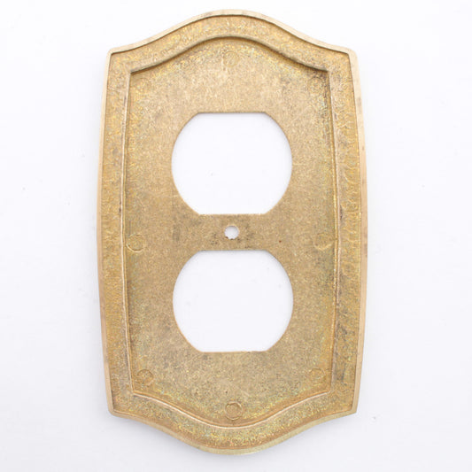 Creative Accents 958PB Polished Brass Standard 1Gang Duplex Decorative Wallplate