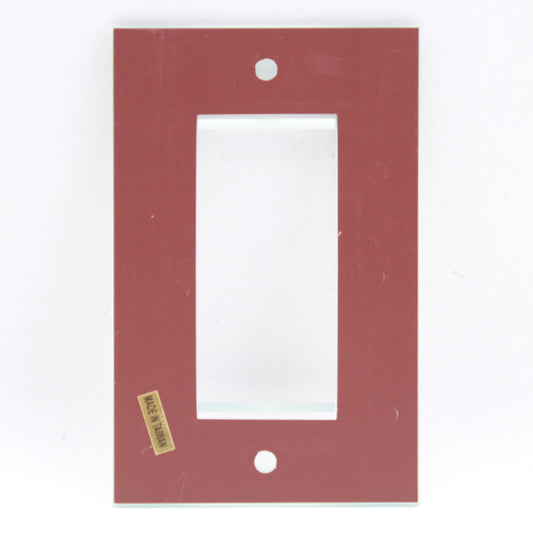 Creative Accents 9MC117 Glass Mirror 1-Gang Decorator Wallplate Cover Plate