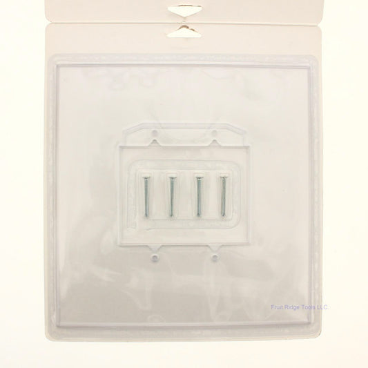 Creative Accents 9PP102 Clear 2-Gang Toggle Plastic Standard Wallplate Cover