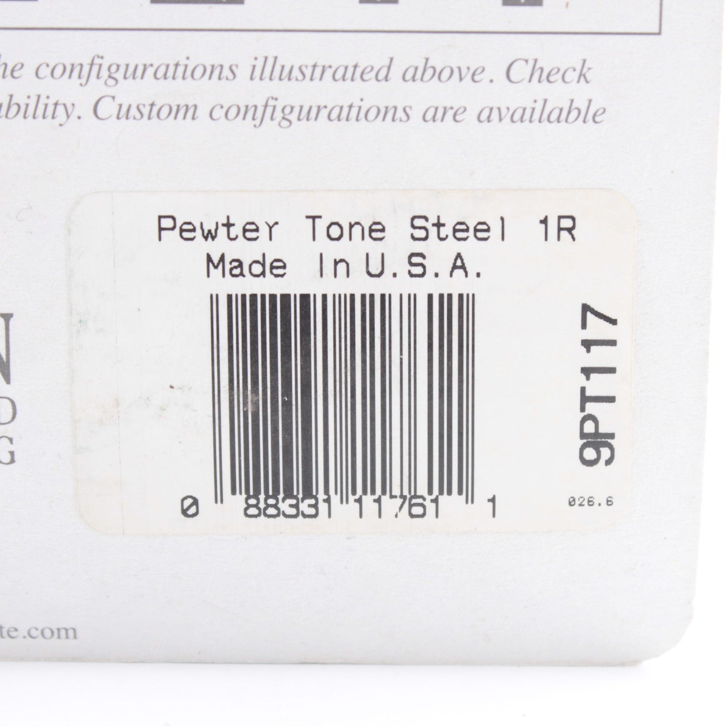 Creative Accents 9PT1117 Stainless Steel 1-Gang Toggle Switch Wallplate Cover