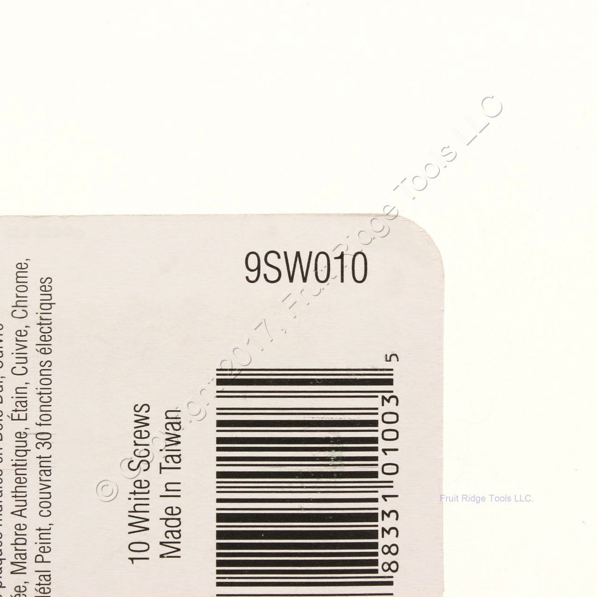 Creative Accents 9SW010 White Painted Steel Standard Wallplate Covers 10-pack