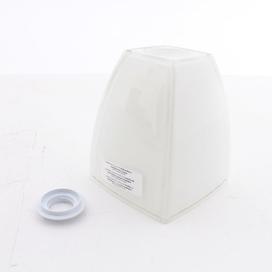 Craftmade N892F Frosted White Bell Mini Pendant Glass Lamp Light Shade 6"hx4.5"w