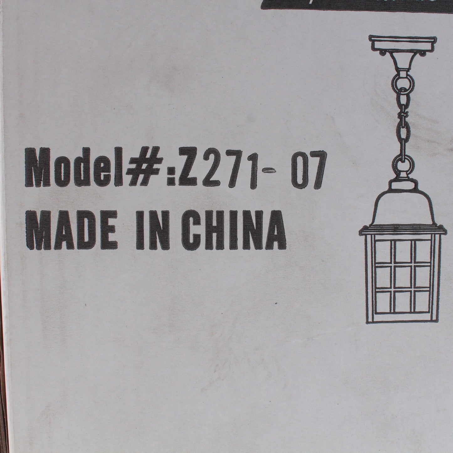 Craftmade Pendant Outdoor 1-Light Fixture Dark Rust 3' Chain 100W 6"x11" Z271-07