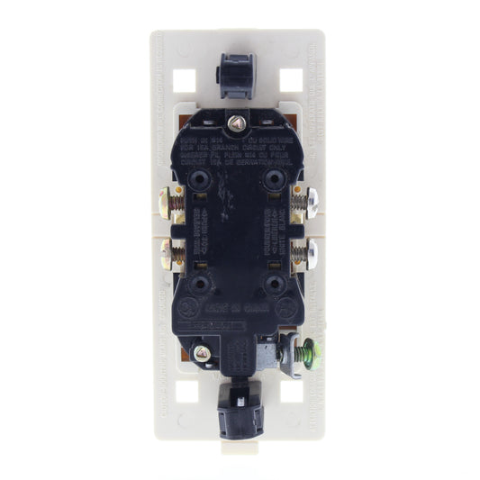 Cheetah 7020-CT Snap-In White Outlet Receptacle 15A 125V