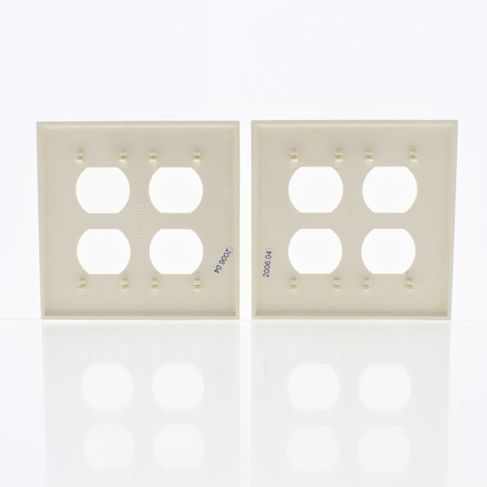 2-Pack Cheetah Almond 2-Gang Outlet Duplex Receptacle Cover Wallplates 9090-A