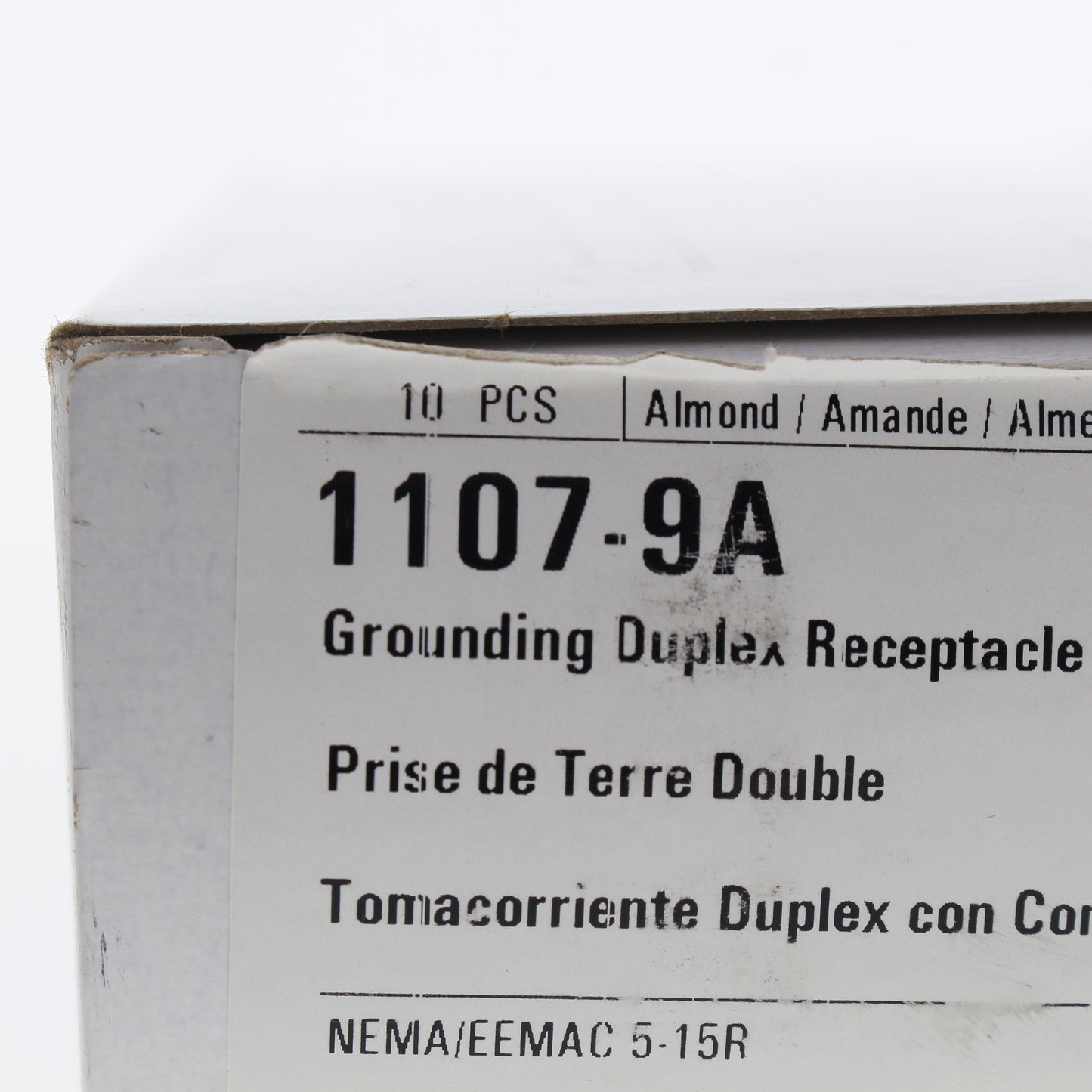 10 Cooper Almond Decorator Outlet Duplex Receptacles Nema 5-15R 15A 125V 1107-9A