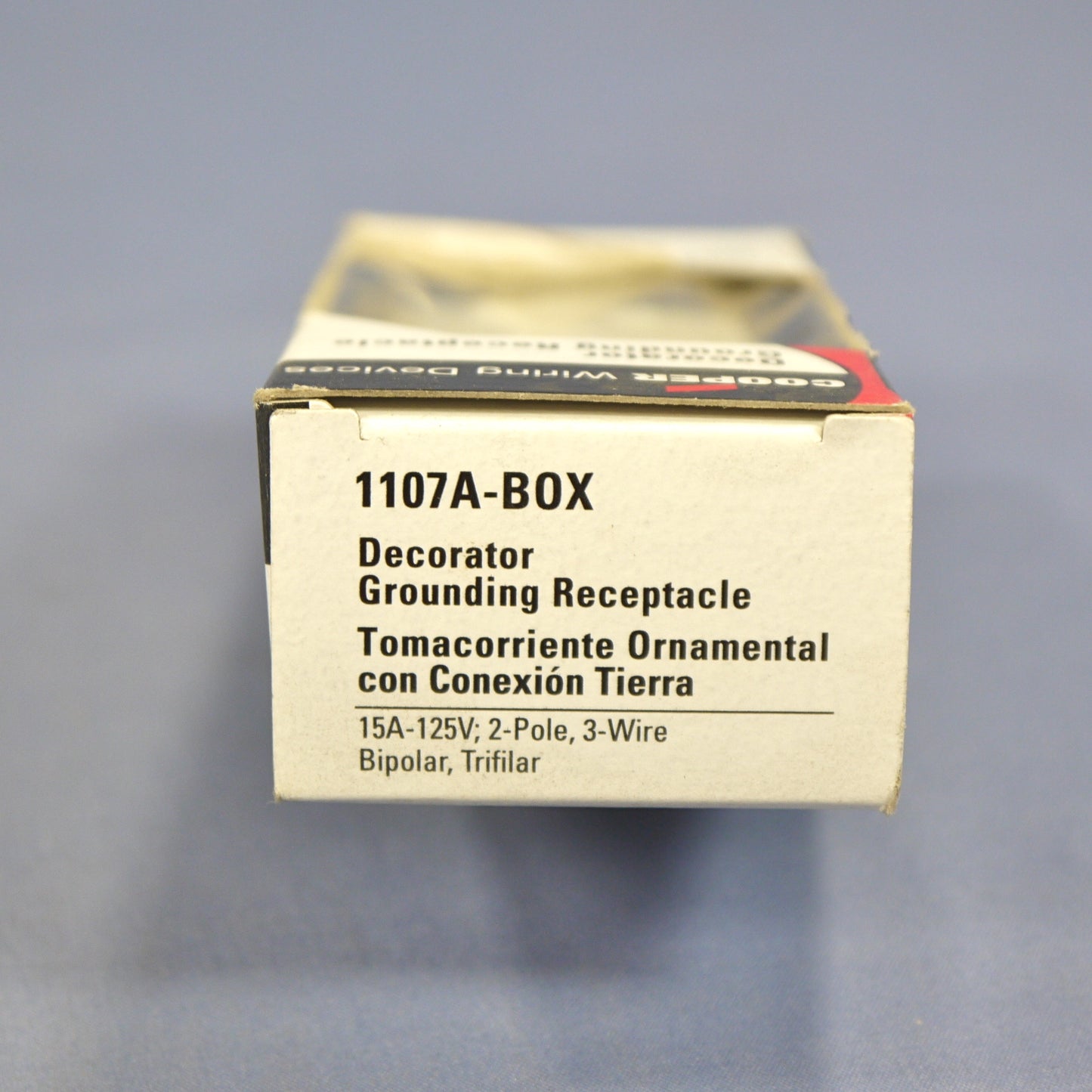 Cooper Almond Decorator Outlet Duplex Receptacle Nema 5-15R 15A 125V 1107A Boxed