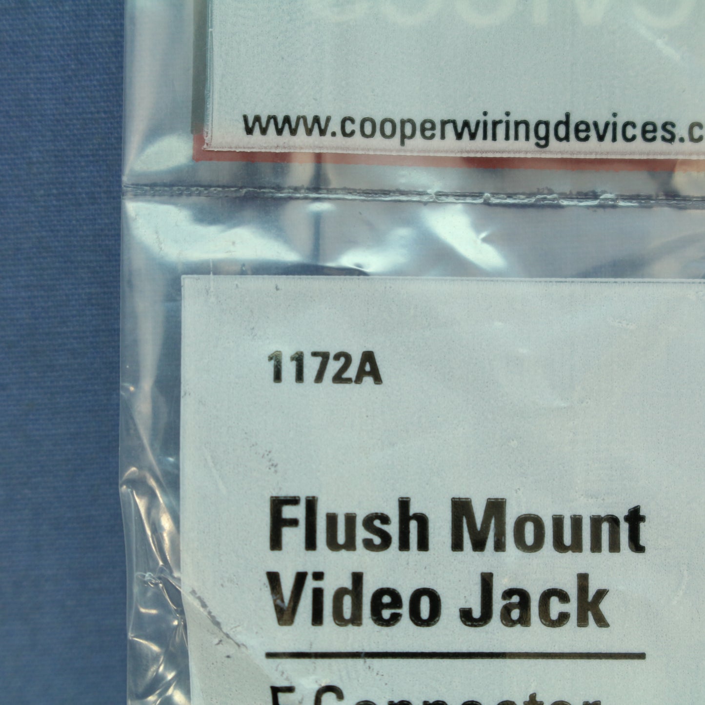 Cooper 1172A Almond 1-Gang Coaxial Jack Unbreakable Standard Wallplate Cover