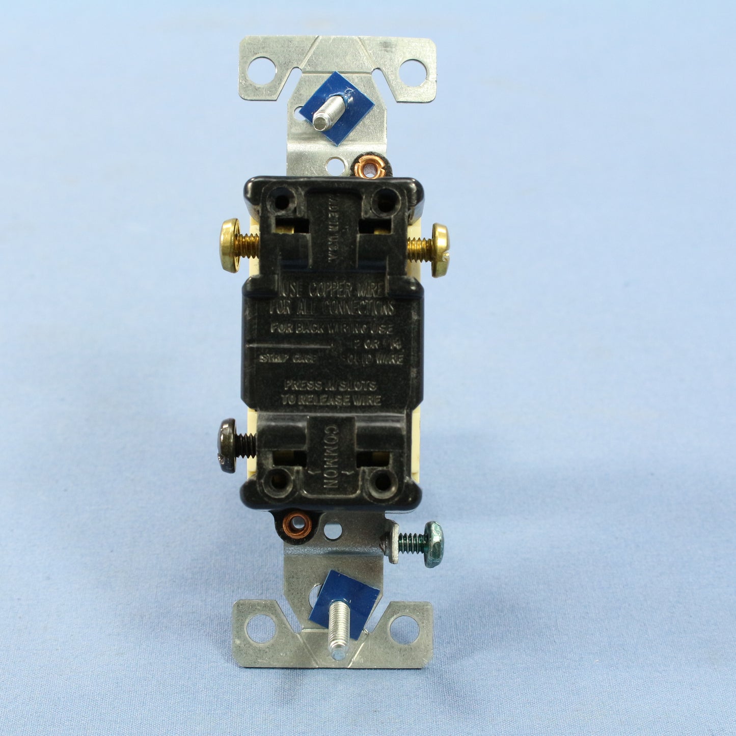 Cooper 1223-1V Ivory Industrial 3-Way Framed Toggle Wall Light Switch 15A Bulk