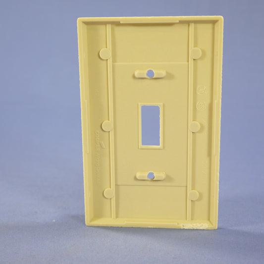 Cooper 2034V Ivory 1-Gang LARGE Toggle Switch Mid-Size Cover Thermoset Wallplate