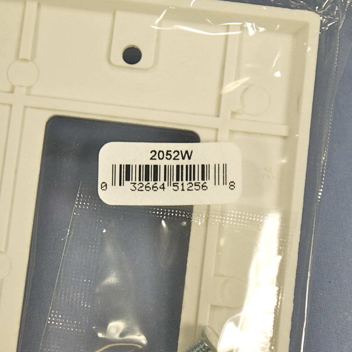 Cooper 2052W White 2-Gang Decorator Thermoset Wallplate GFCI GFI Mid-Size Cover