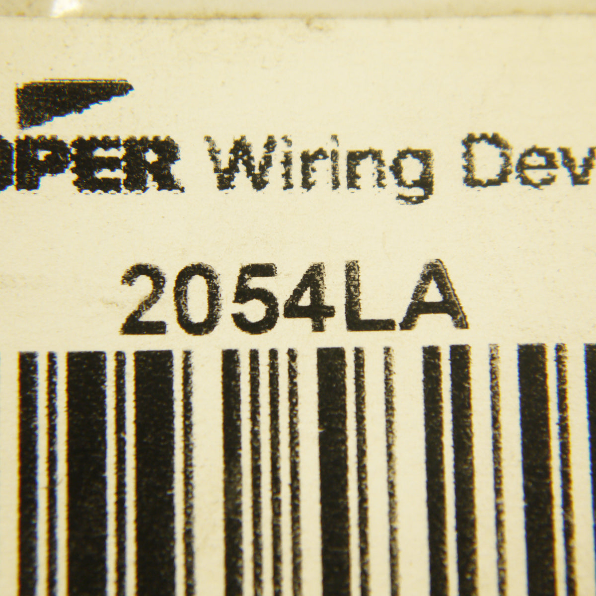 Cooper 2054LA Lt Almond Mid-Size 4-Gang Toggle Switch Cover Thermoset Wallplate