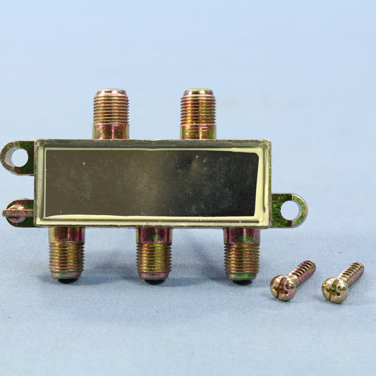 Cooper 900 MHz 4-Way Type F Coaxial Video Distribution Splitter 2080-3