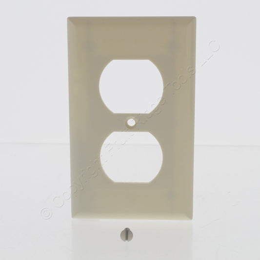 Cooper 2132A Almond 1-Gang Duplex Outlet Receptacle Thermoset Wallplates 25-Pack