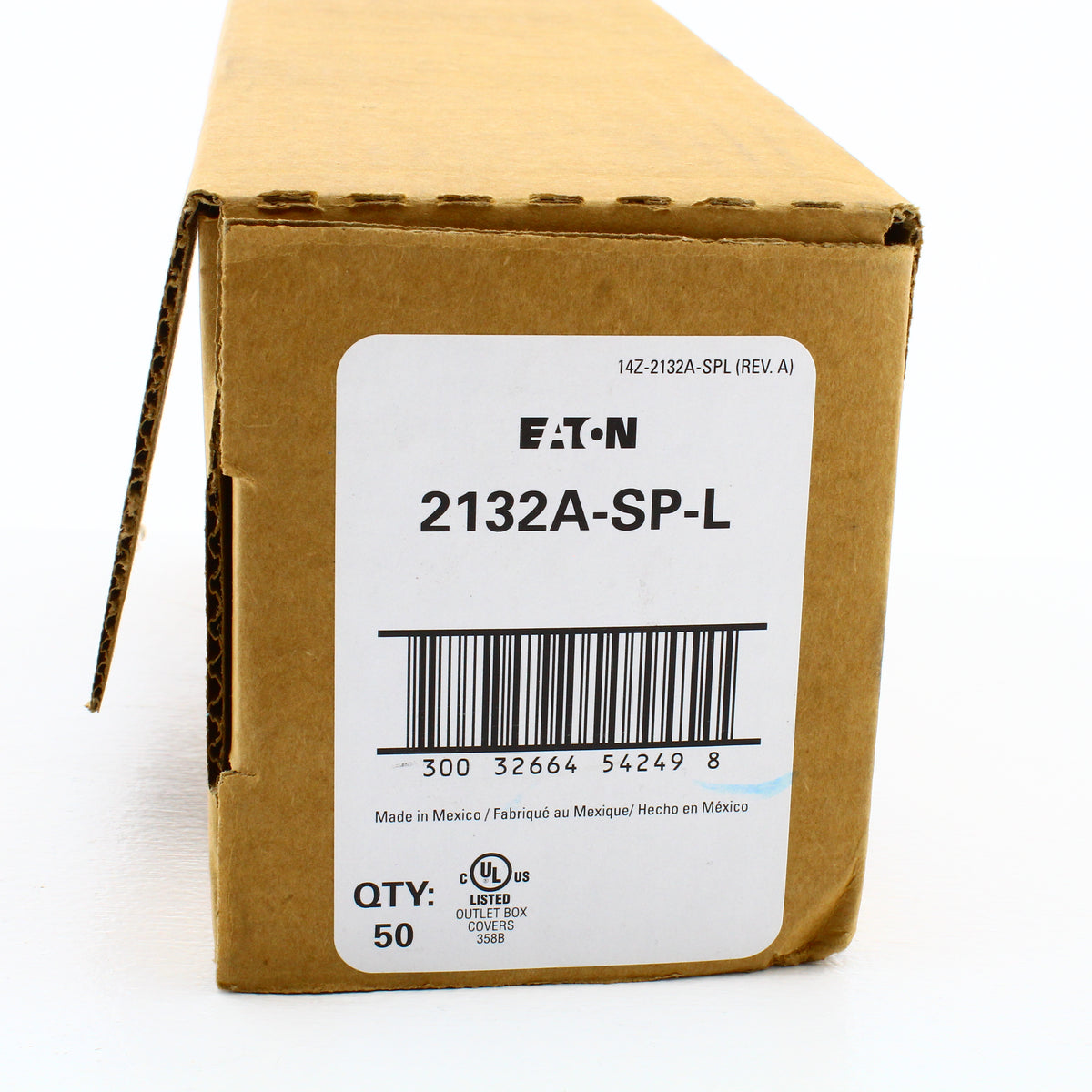 Cooper 2132A Almond 1-Gang Duplex Outlet Receptacle Thermoset Wallplates 50-Pack