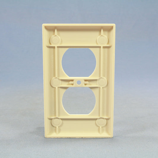 Cooper 2132LA Light Almond 1-Gang Duplex Outlet Receptacle Cover Wall Plate