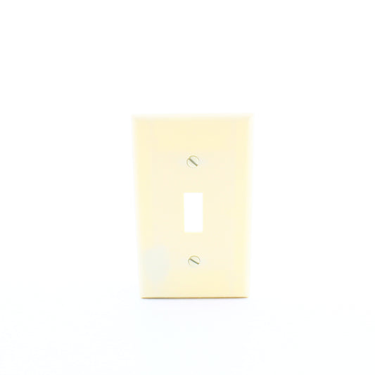 Cooper 2134A Almond 1-Gang Toggle Switch Plastic Thermoset Wallplate Cover 50pcs